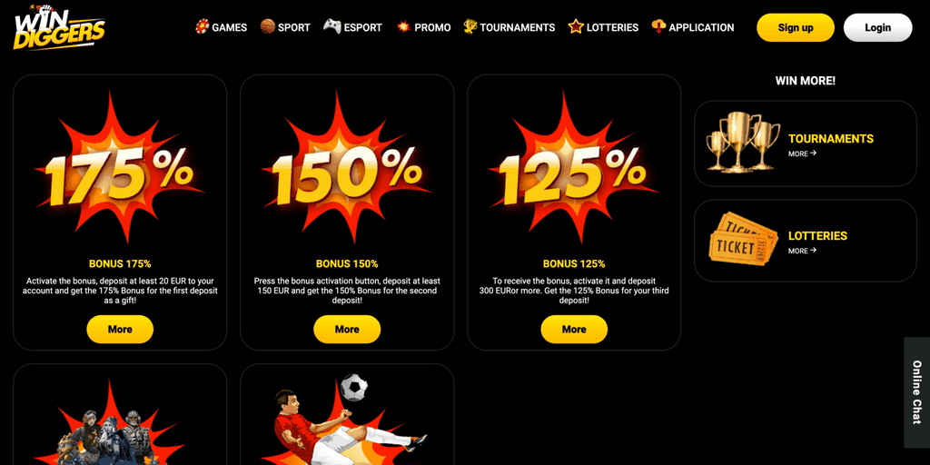 Win Diggers Casino Site Evaluation - One of gambling enterprise with best benefits